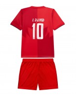 Kanada Jonathan David #10 Kotipaita Lasten MM-kisat 2026 Lyhythihainen (+ shortsit)